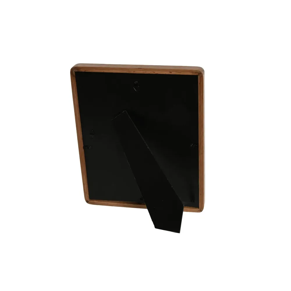 Рамка за снимки Home ESPRIT Бял Кафяв Кристал кациево дърво Скандинавски 27 x 2,8 x 32 cm