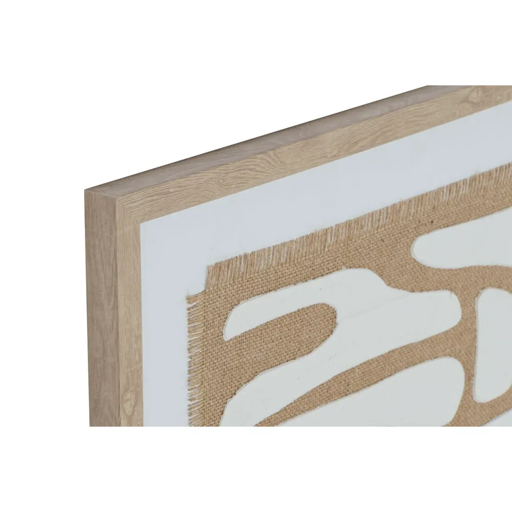 Картина Home ESPRIT Бял Бежов Абстрактен Скандинавски 52,7 x 2,5 x 72,5 cm (2 броя)