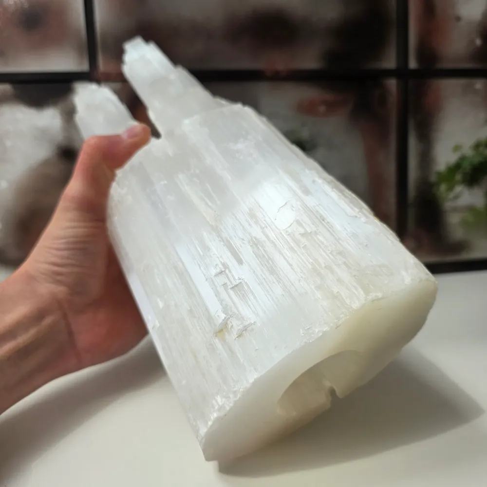 Свещник Iceberg Twin 30 см селенит
