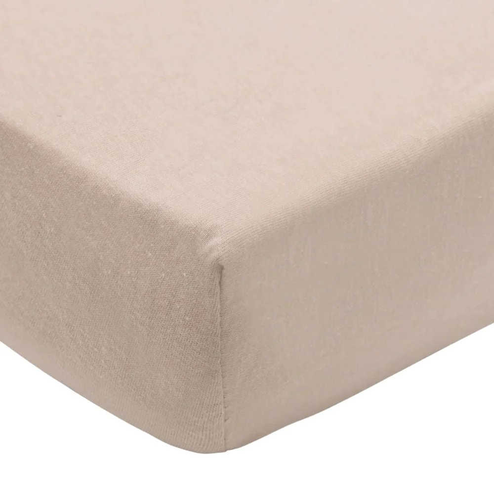 Jollein Чаршаф с еластично трико 60x120cm - Wild Rose Biscuit 2 броя