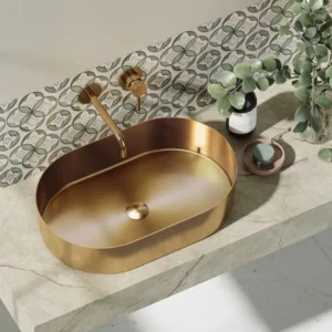 Неръждаема мивка Jupiter Rose Gold 55х35 см.
