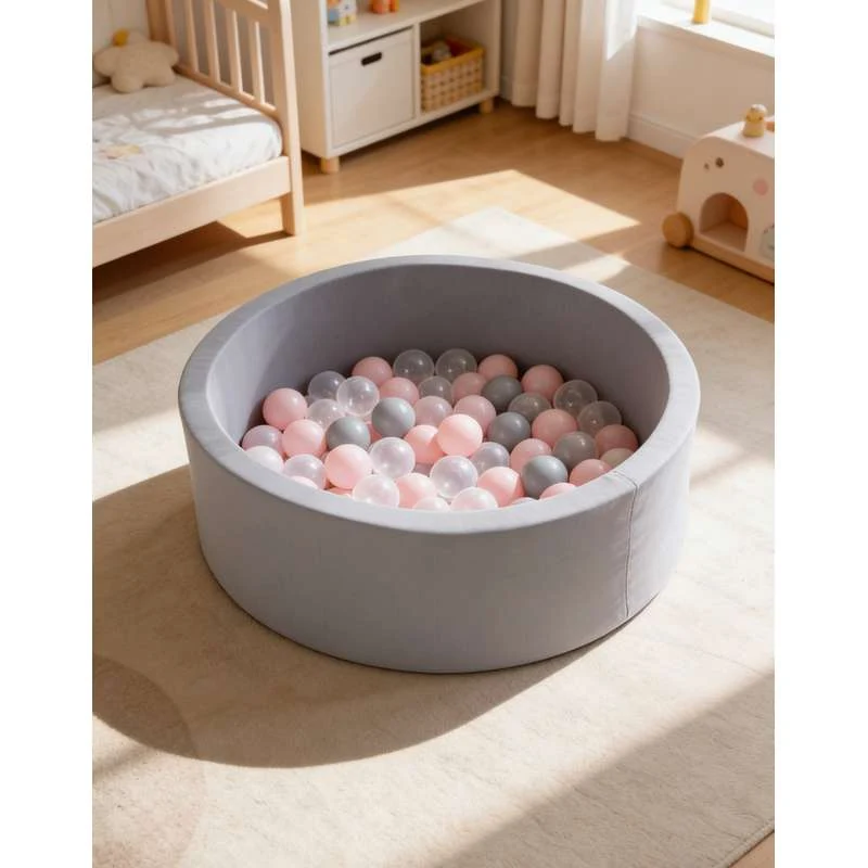 Kid'oh Boldbassin - 100 топки - Сив - Бял
