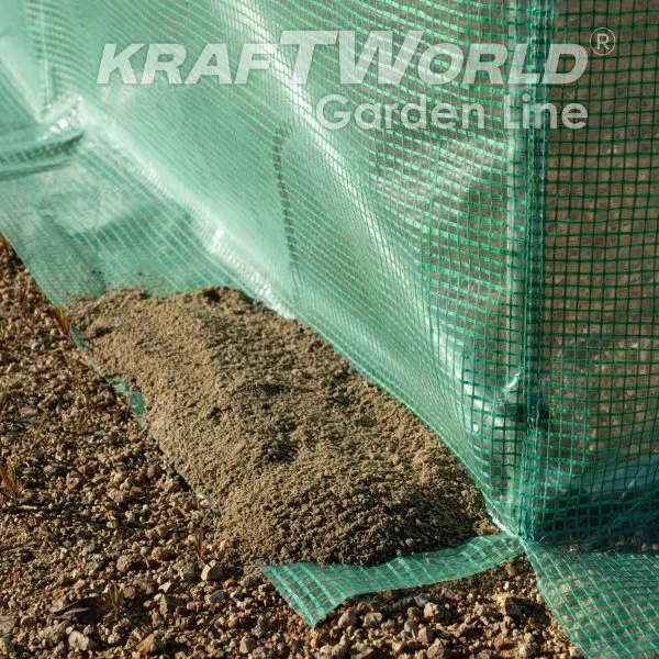 Премиум парник / тунелна оранжерия KraftWorld 6×3×2м – подсилена конструкция,армирано покритие