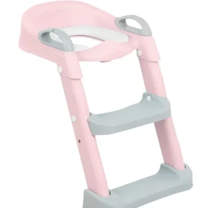 Тоалетна седалка със стълба Lea Pink