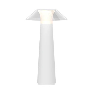 LED димираща презареждаема настолна лампа 1.6W, 3000K, IP44, бяла/Ultralux