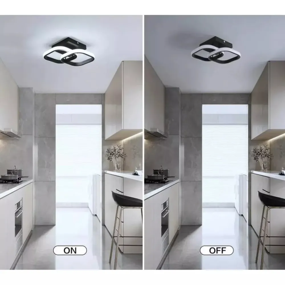 LED плафониера с 2 пръстена