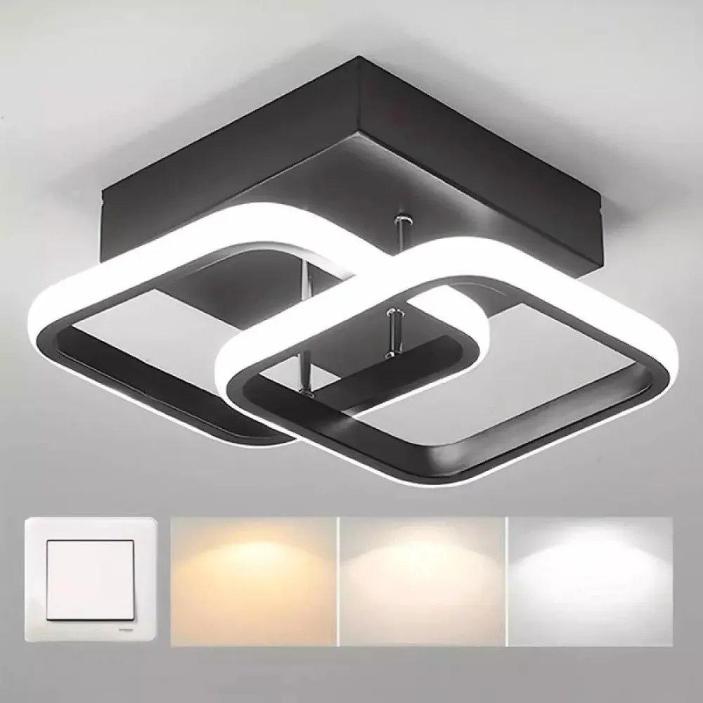 LED плафониера с 2 пръстена