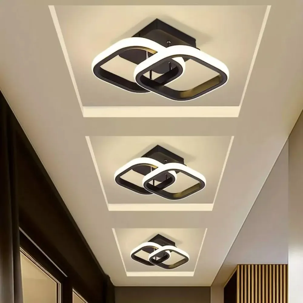 LED плафониера с 2 пръстена