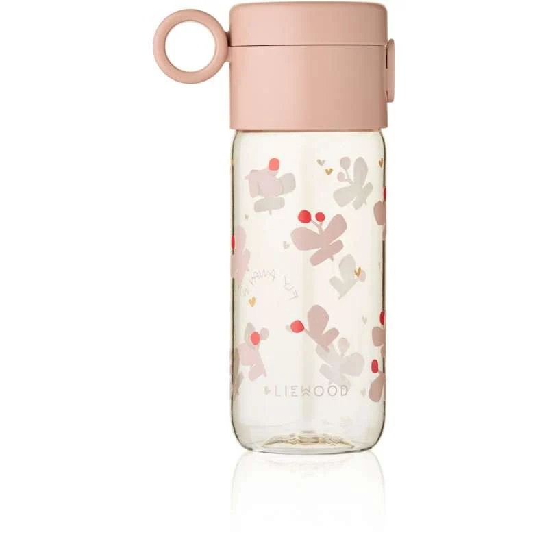 Liewood Клеманс Тритан бутилка за напитки - 350ml - Пеперуда/Ябълков цвят