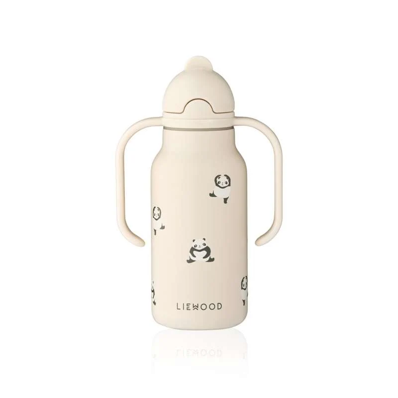 Liewood Kimmie бутилка за пиене - Неръждаема стомана - 250ml - Мини Панда/Санди