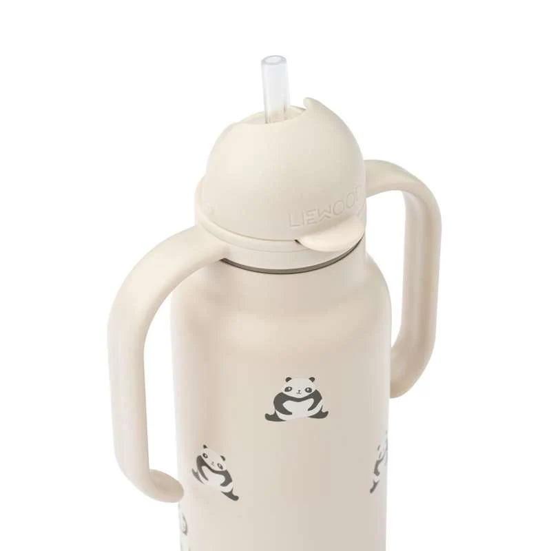 Liewood Kimmie бутилка за пиене - Неръждаема стомана - 250ml - Мини Панда/Санди