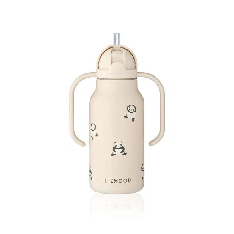 Liewood Kimmie бутилка за пиене - Неръждаема стомана - 250ml - Мини Панда/Санди