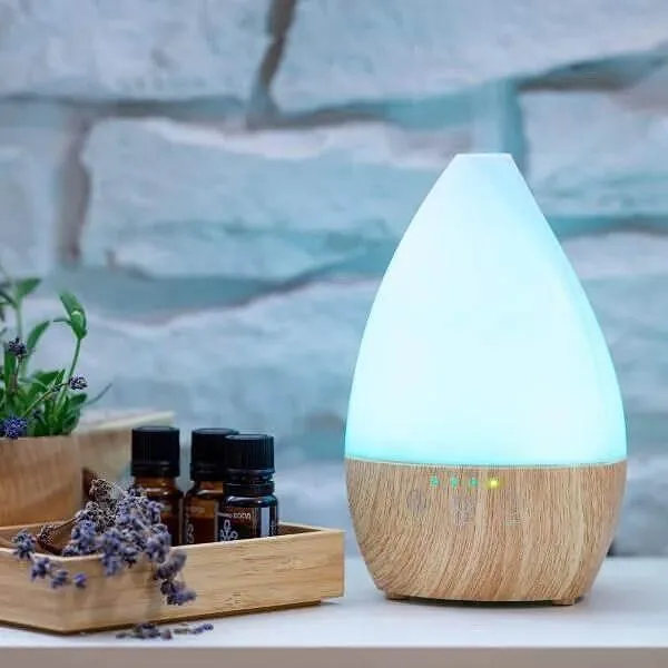 Арома дифузер Light Wood Vase със светлини
