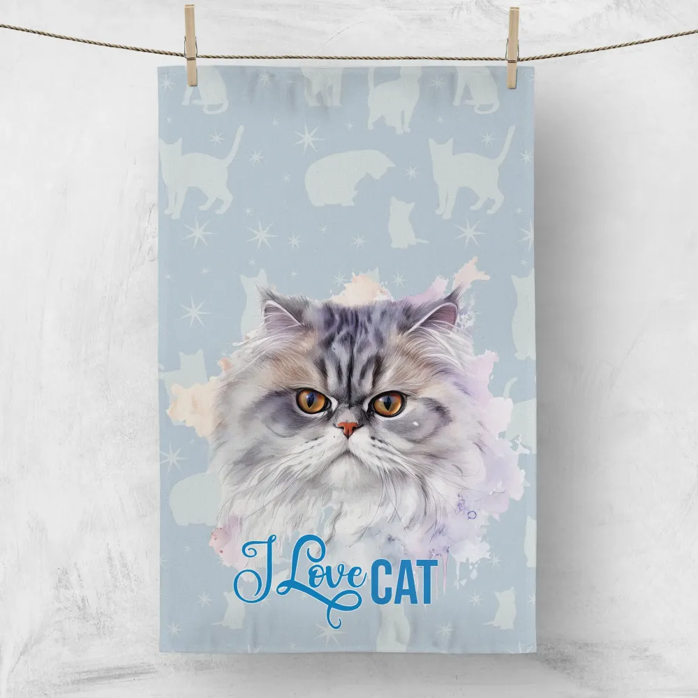 Кухненска кърпа I LOVE CAT 4012