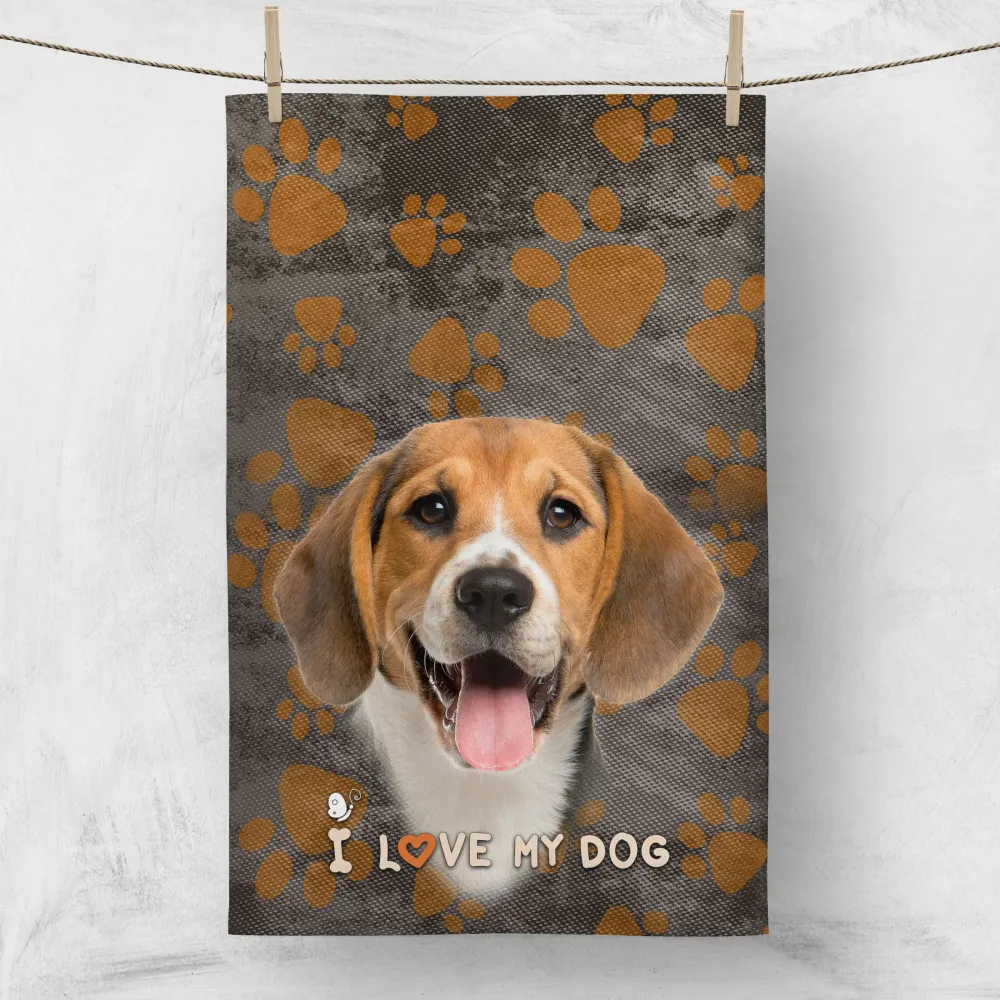 Кухненска кърпа I LOVE MY DOG 2315