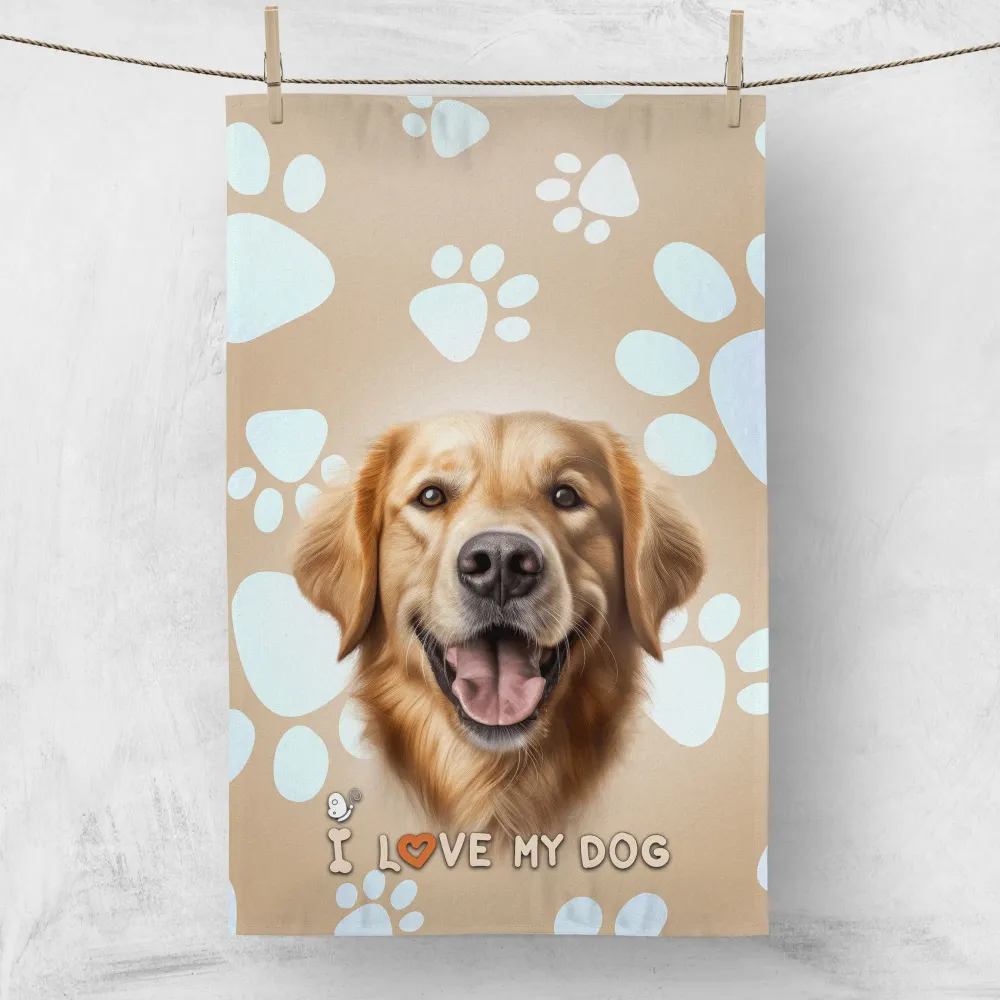 Кухненска кърпа I LOVE MY DOG 2316