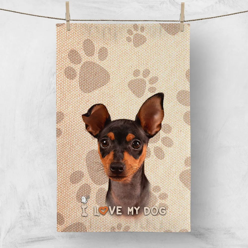 Кухненска кърпа I LOVE MY DOG 2320