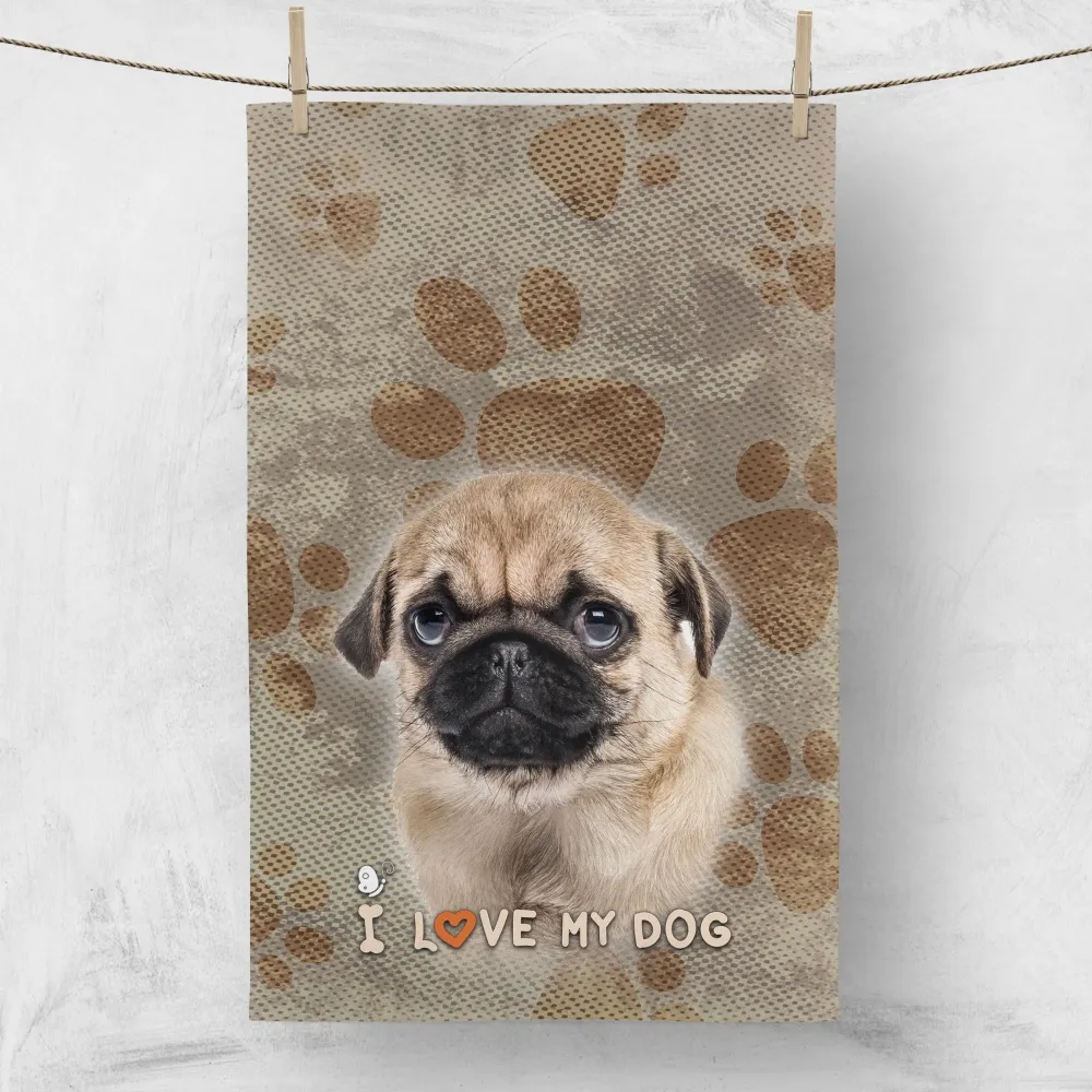Кухненска кърпа I LOVE MY DOG 2324