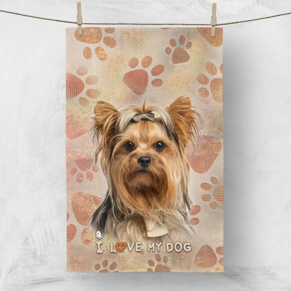 Кухненска кърпа I LOVE MY DOG 2326