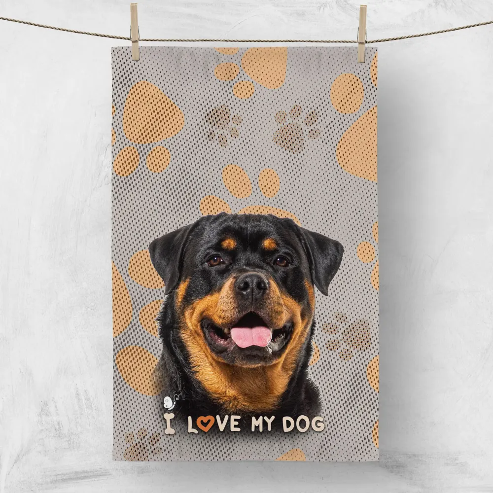 Кухненска кърпа I LOVE MY DOG 4004
