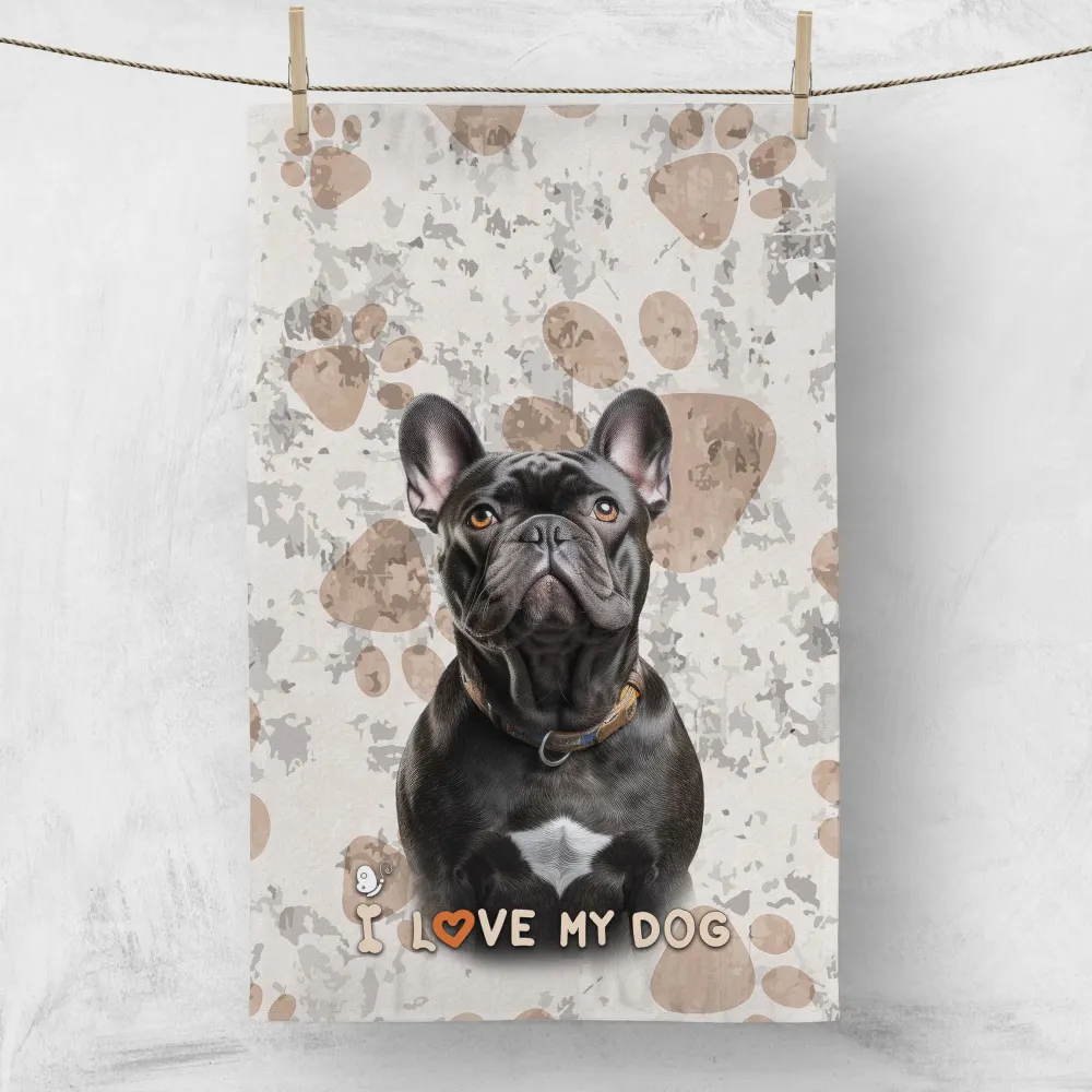 Кухненска кърпа I LOVE MY DOG 4009