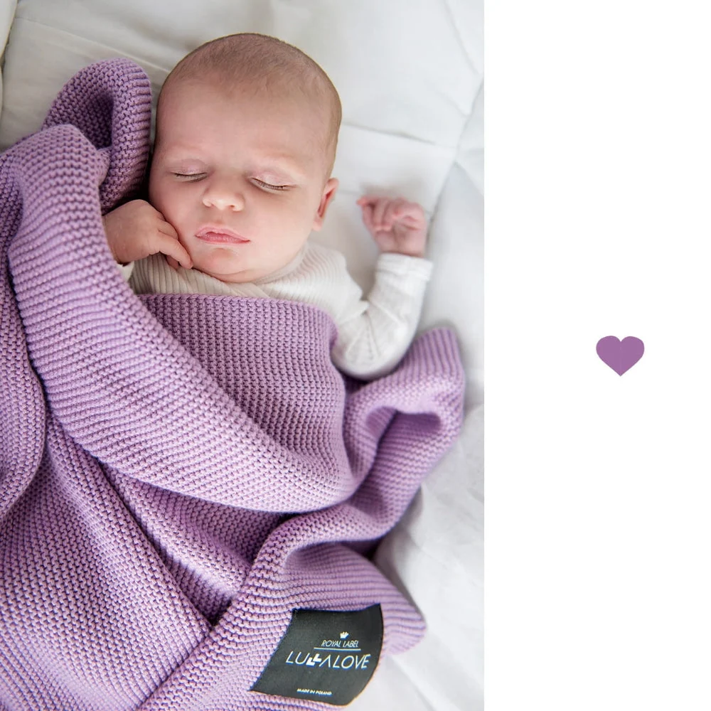 LullaLove Бамбуково одеяло 80x100 cm лавандула