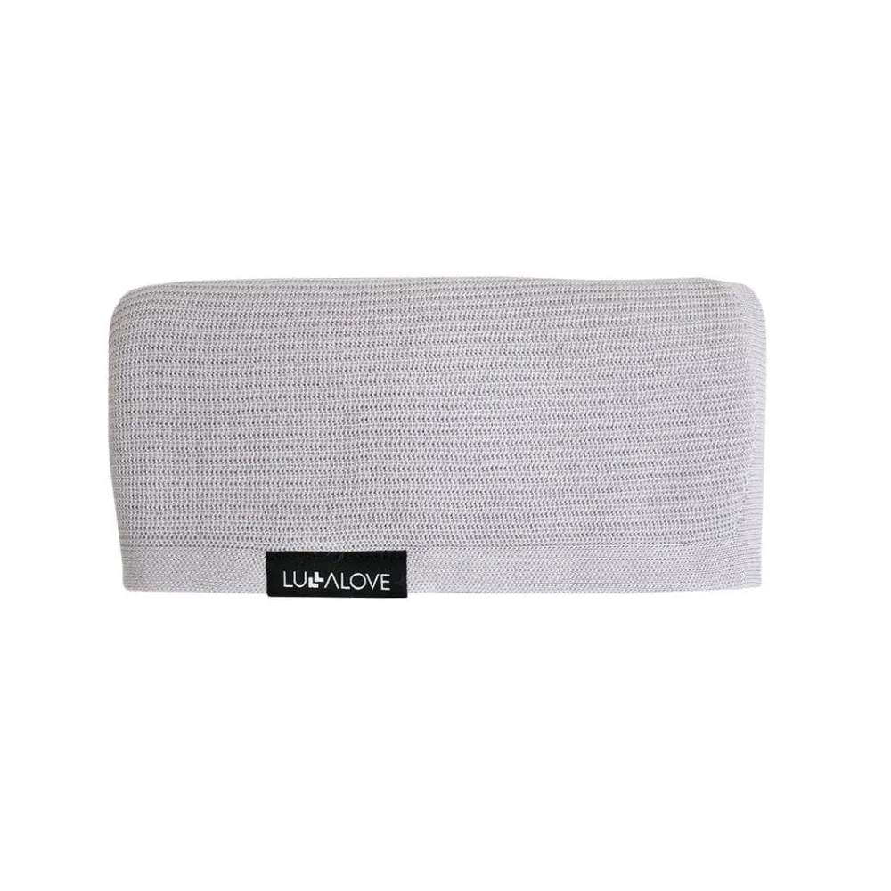 LullaLove Олекотено бамбуково одеяло Wrap Mist 90x90 cm Grey