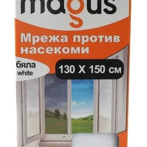 Magus мрежа за врати против насекоми бяла 100х220см 8181