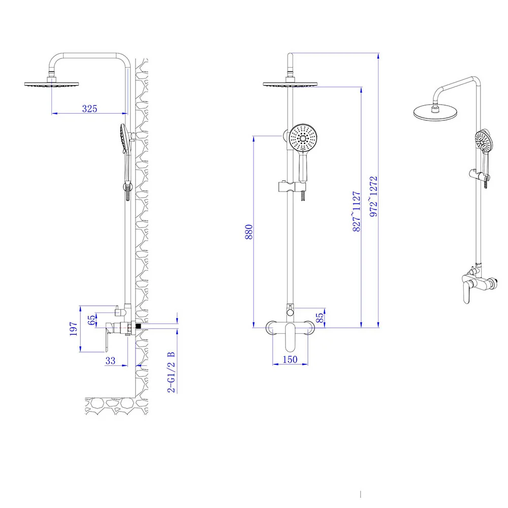 Комплект за баня Marsiliya - сатен