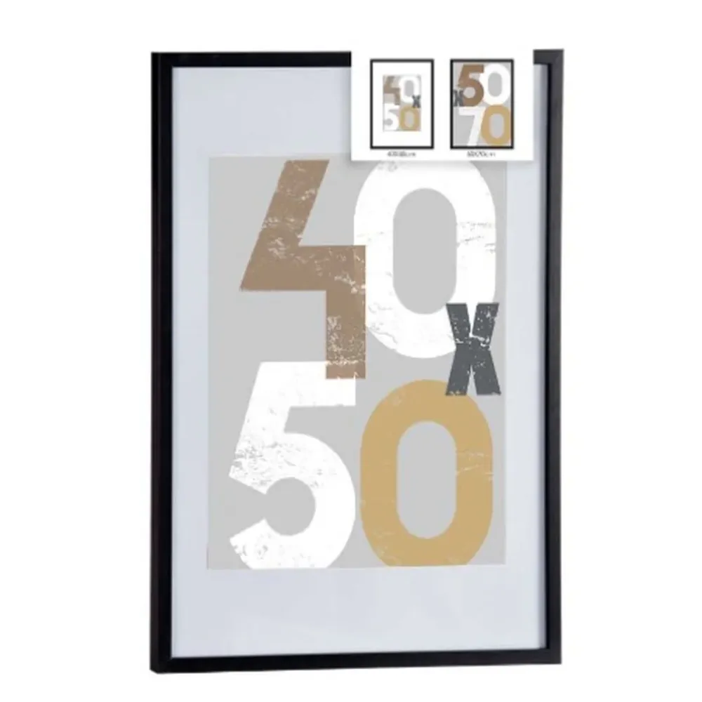Държатели за стена Черен Пластмаса Дървен MDF 52,5 x 2,5 x 72,5 cm (6 броя)