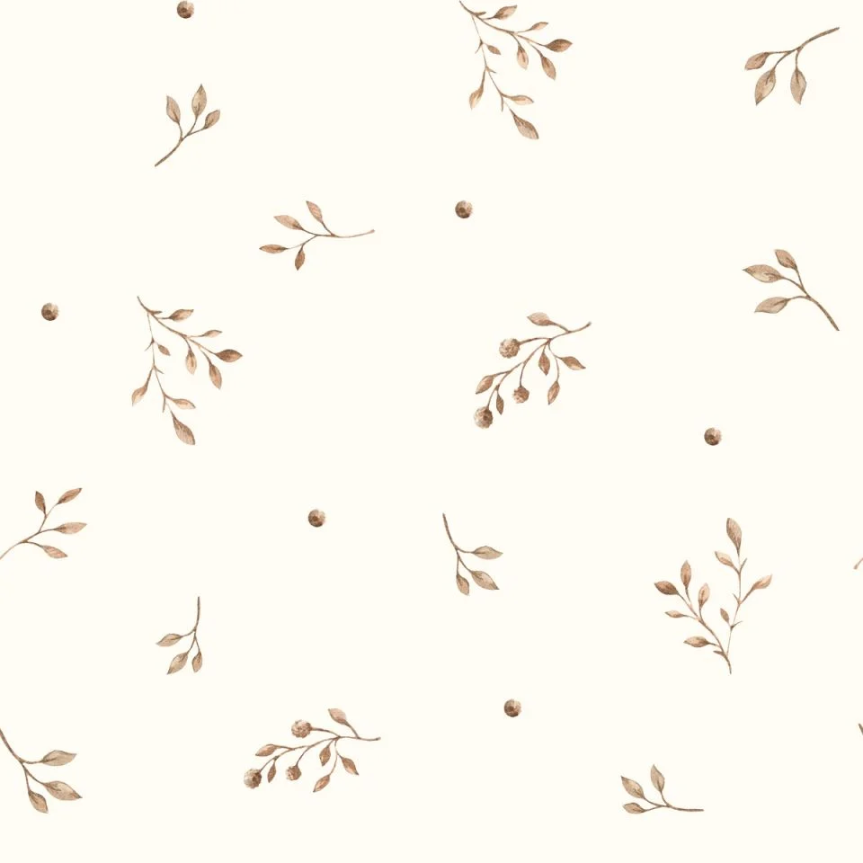 Memi Бамбуково бебешко спално бельо с пълнеж Twigs 75 x 95 cm