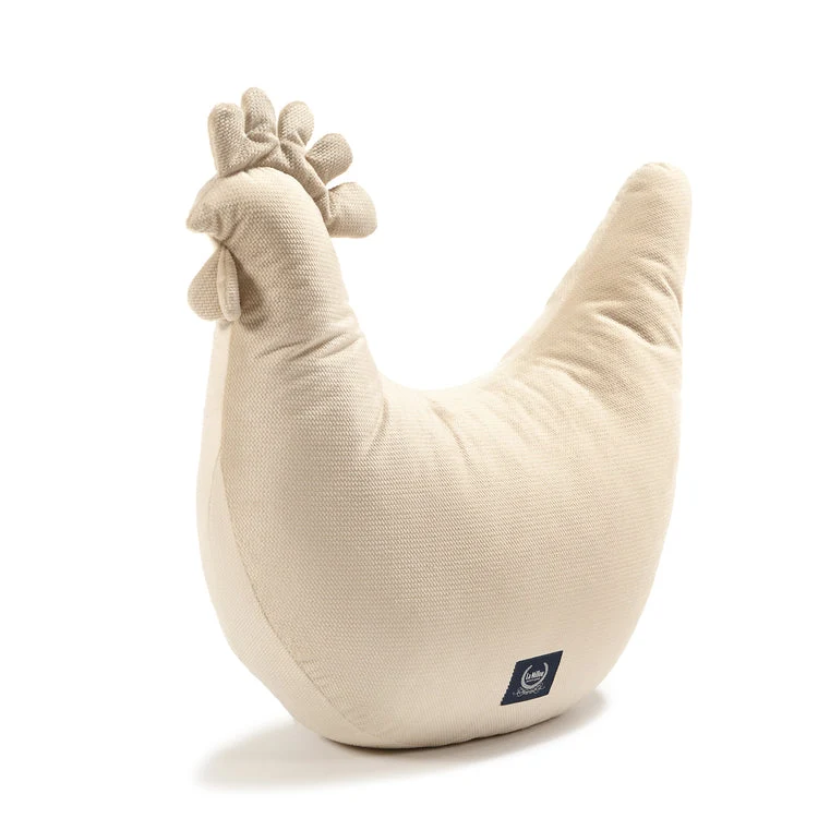 La Millou Grandma Dana's Hen Feeding Cushion Velvet Collection Sand