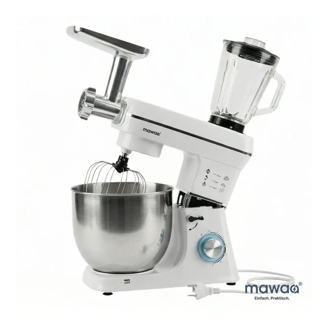 MixMaster 3in1 кухненски робот mawaa®, 1400 W, 10 литра