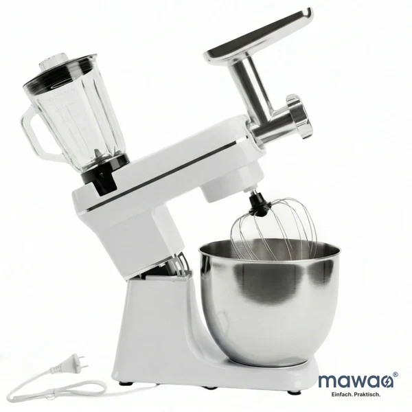 MixMaster 3in1 кухненски робот mawaa®, 1400 W, 10 литра