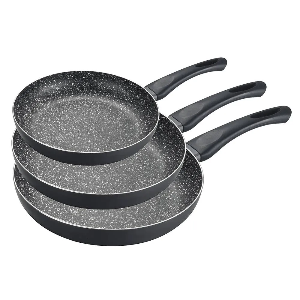 Тигани комплект MR-3468 NEW 20x4cm, 24×4.5cm, 28x5cm
