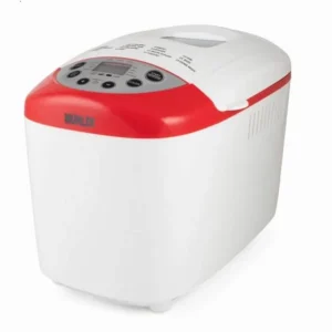 Хлебопекарна Muhler MBM-1502, 850W, Две бъркалки 1.5 кг, 15 програми, LCD екран, Отложен старт, Аларма, Бял/Червен
