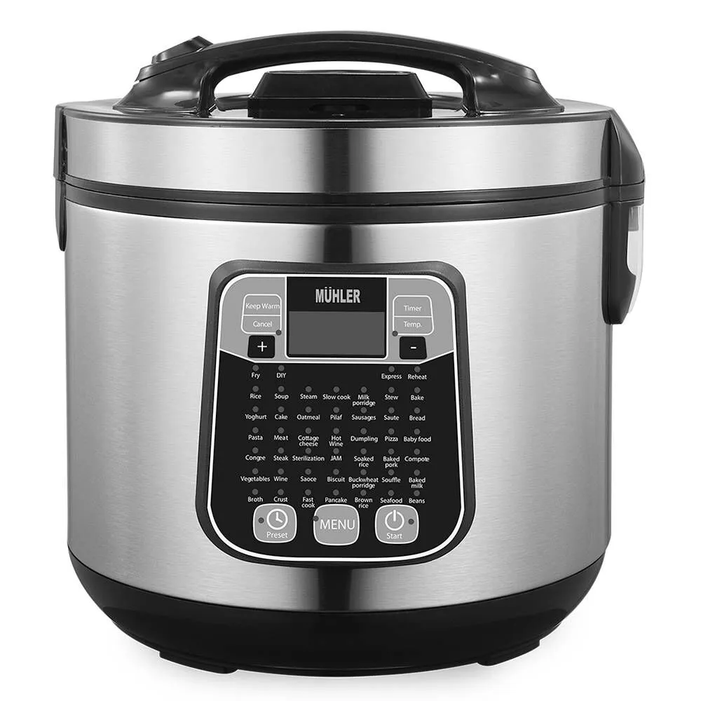 Електрически мултикукър MUHLER MLC-5045, 930W, 5L, 45 програми, Незалепващо покритие, LED дисплей