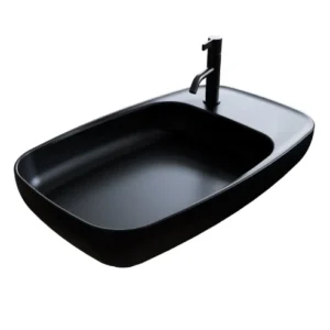 Мивка за плот Nova Black Matte 70х43 см.