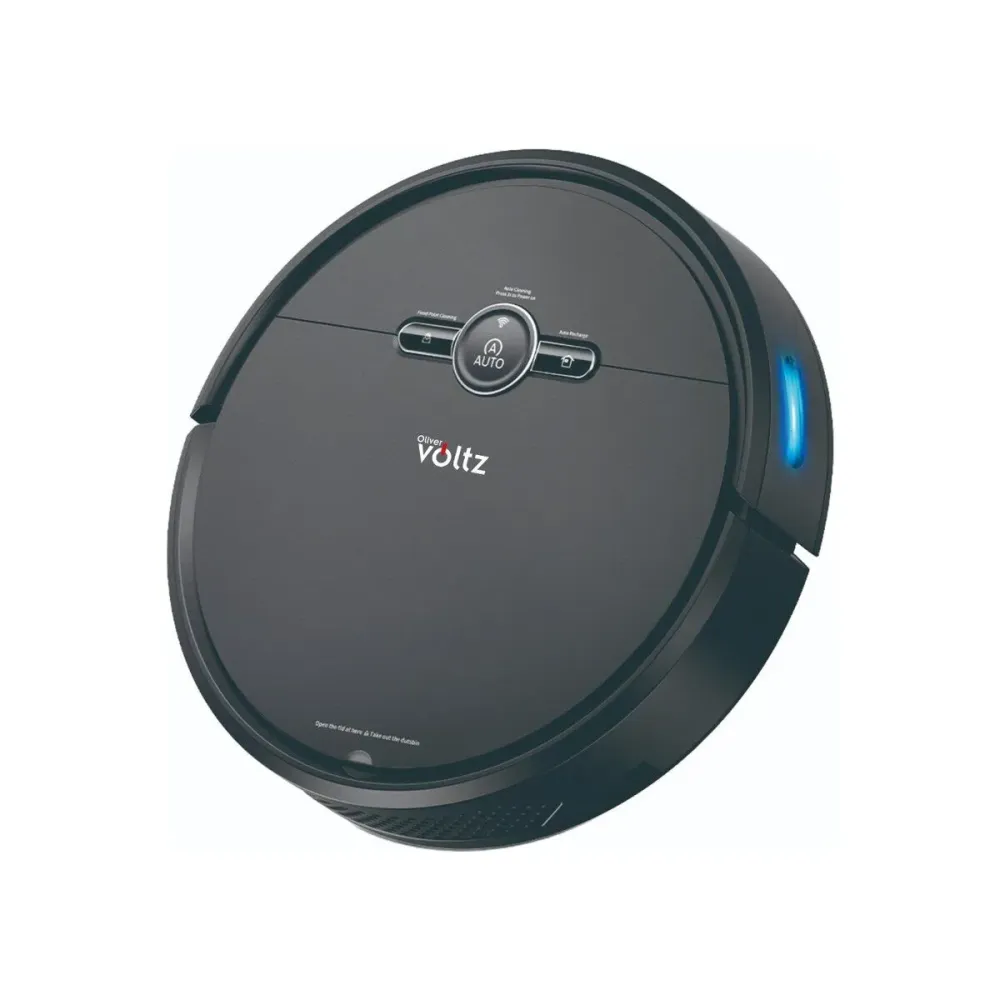 Прахосмукачка робот Oliver Voltz OV51004A, 4400mAh, 600 мл, До 200 m2, Wi-Fi, Tuya Smart, Дистанционно управление, Жироско...