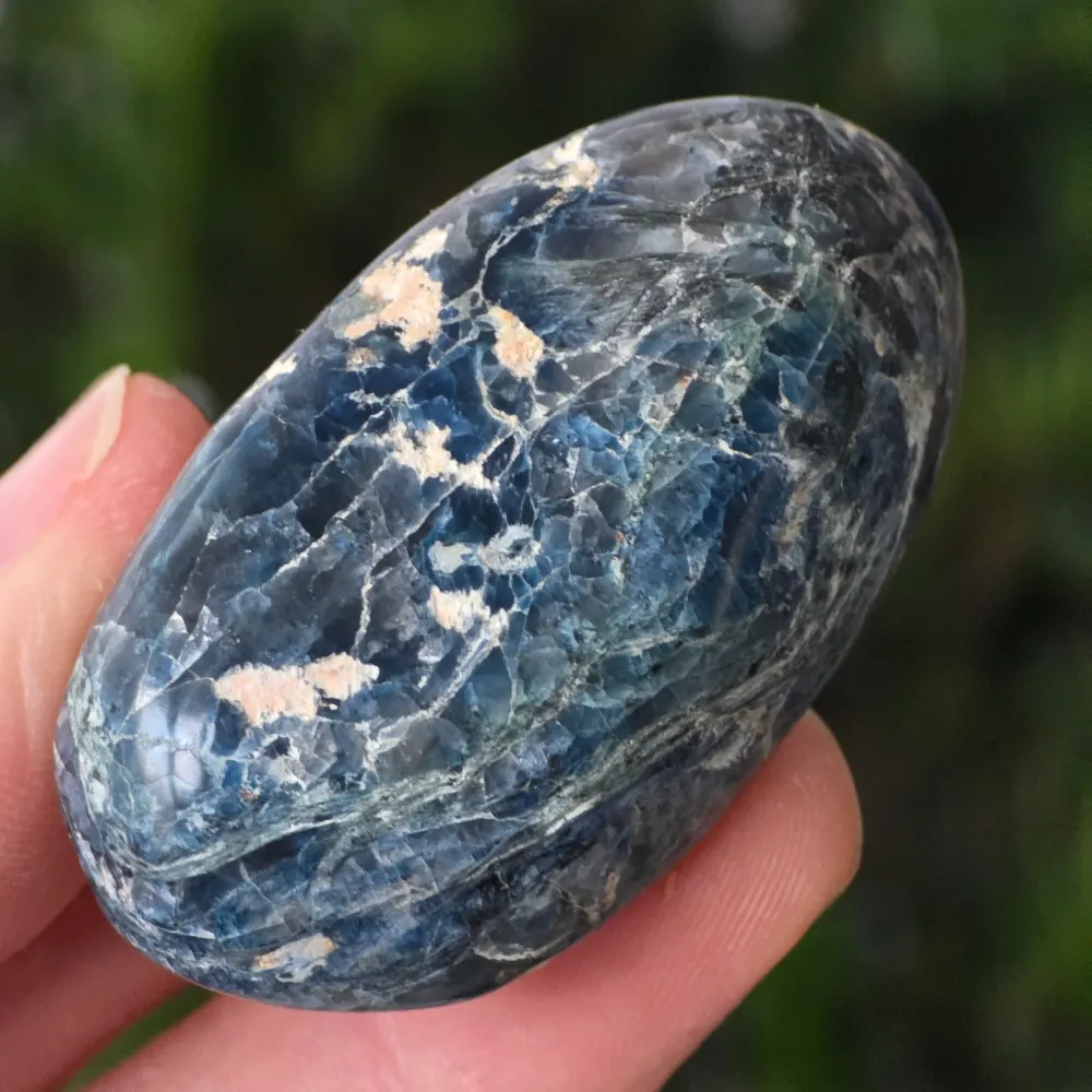 Palmstone апатит тъмно син Мадагаскар | Модел 1