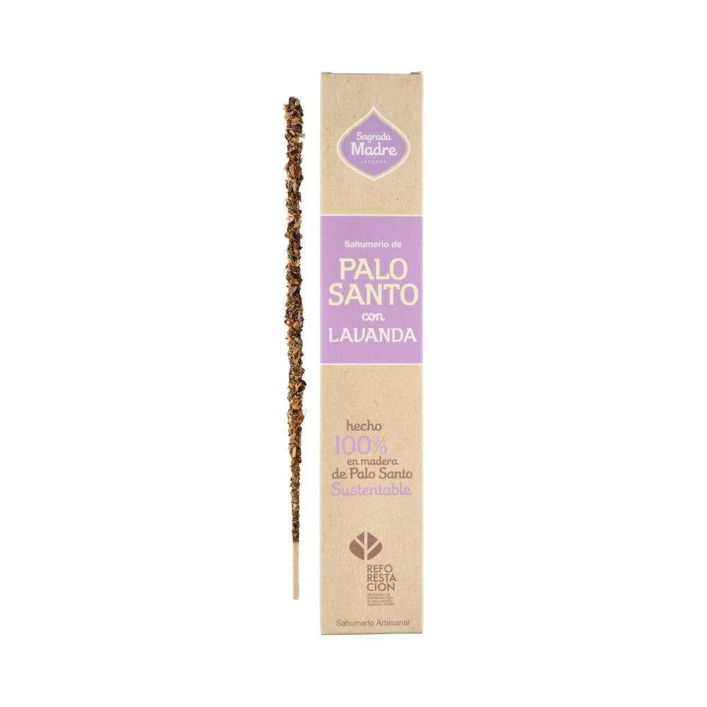 Ароматни пръчици Palo Santo Lavender 23 см - Sagrada Madre