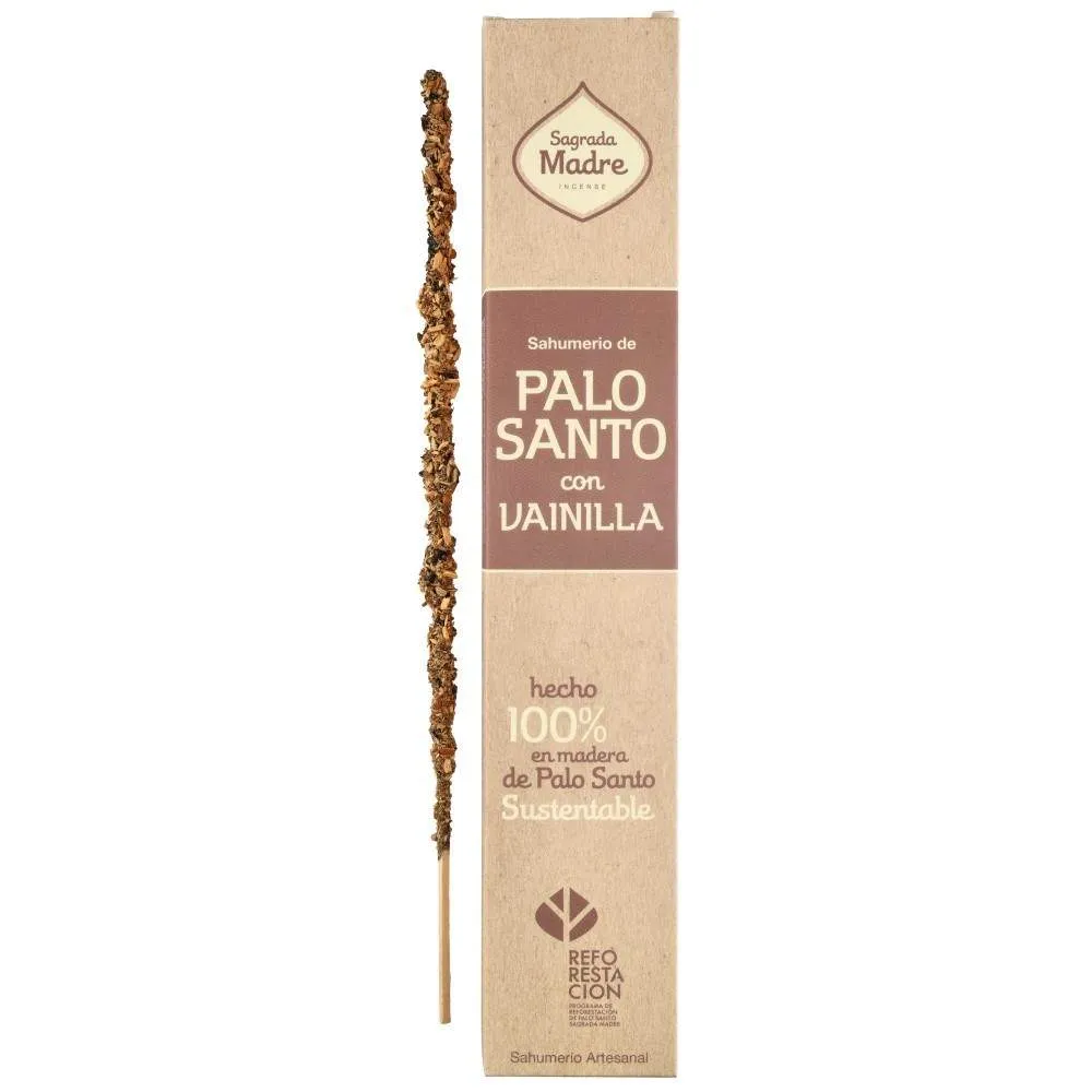 Ароматни пръчици Palo Santo Vanilla 23 см - Sagrada Madre