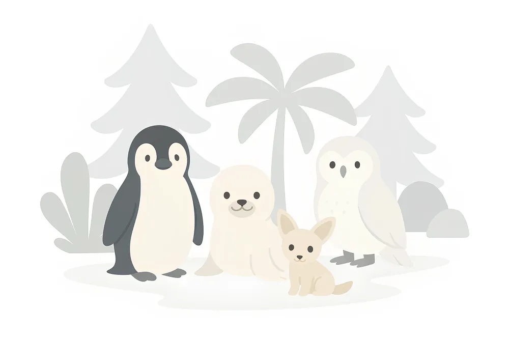 Papel de parede crianç | Animais adoráveis na natureza