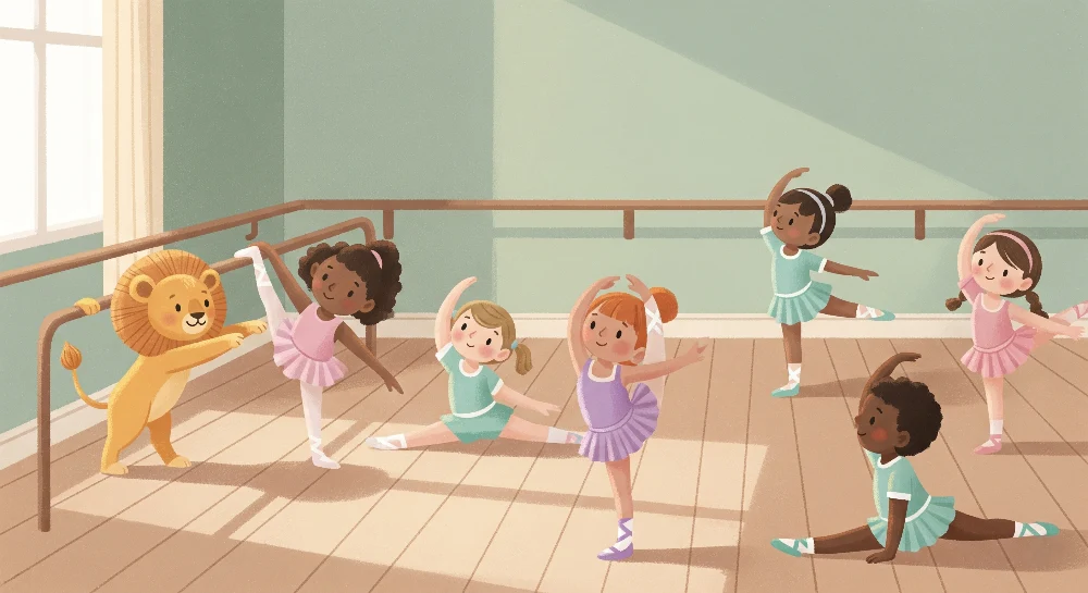 Papel de parede crianç | Ballet e amizade na danç