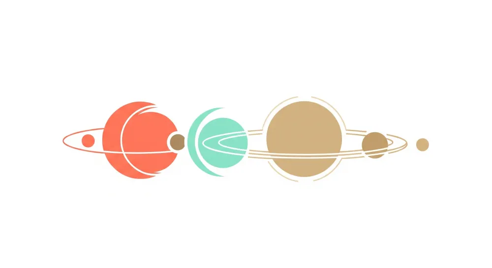 Papel de parede crianç | Colorful planets starry space