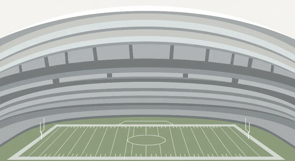 Papel de parede crianç | Estádio desportivo estilizado com bancadas modernas