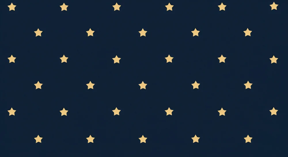 Papel de parede crianç | Estrelas douradas em fundo azul escuro