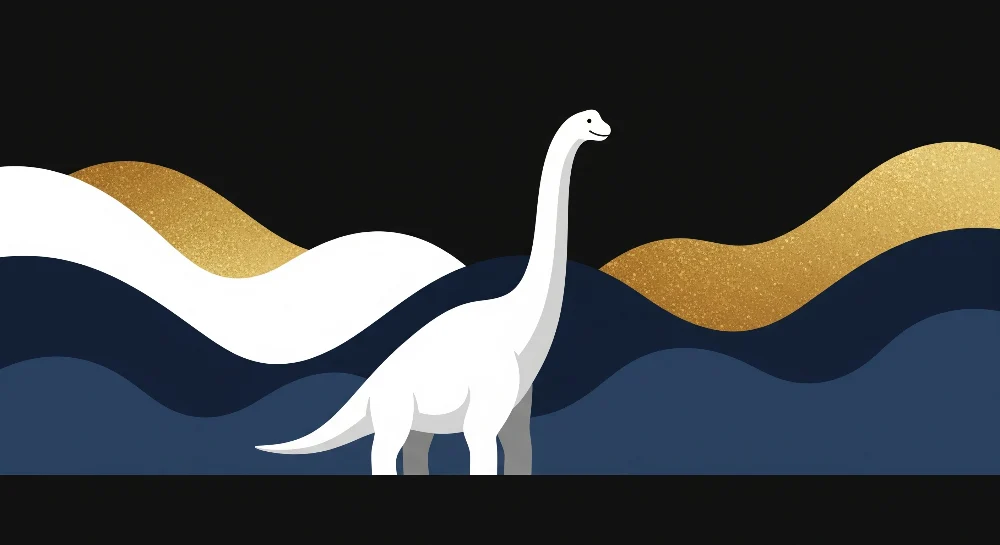 Papel de parede crianç | Majestoso dinossauro em fundo abstrato
