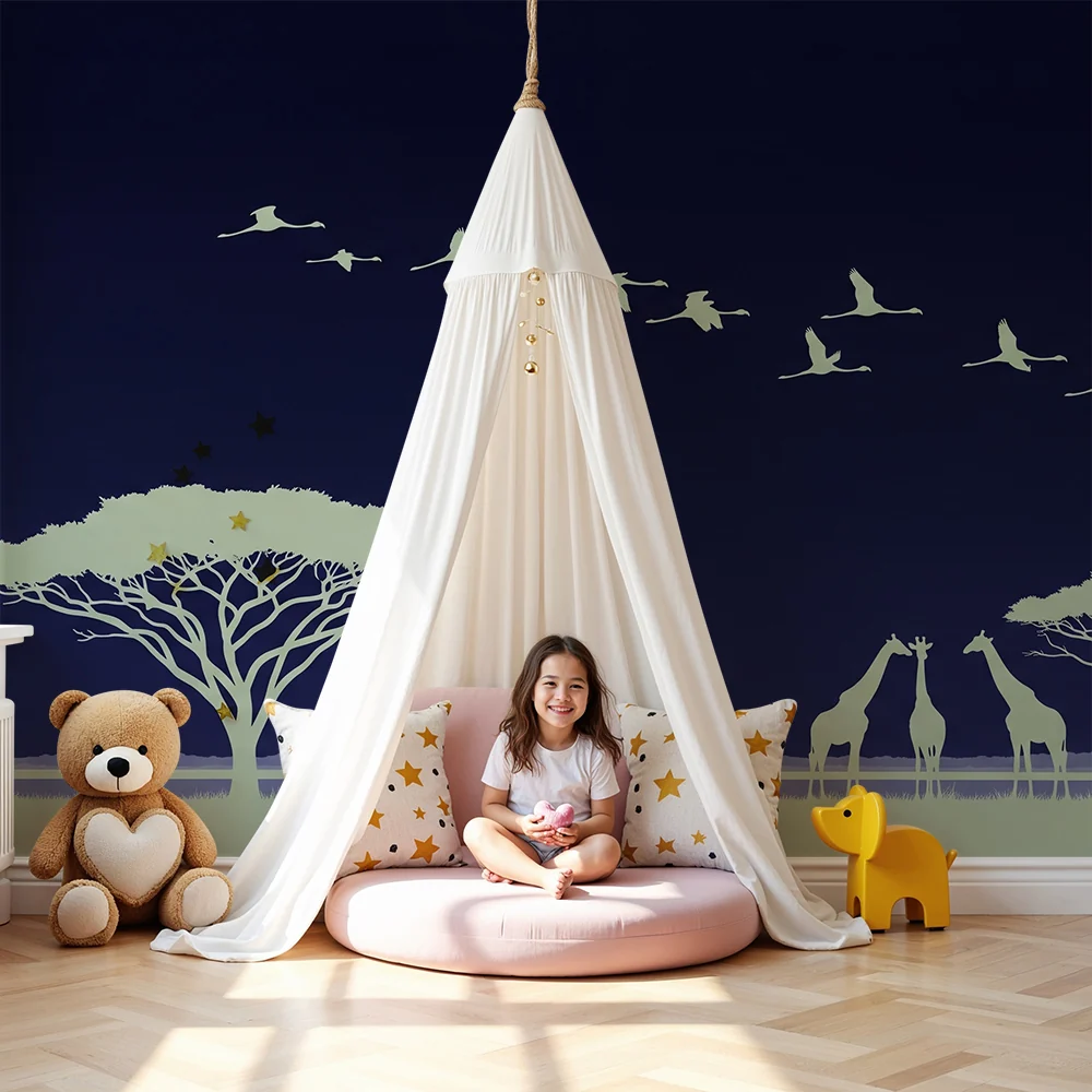 Papel de parede crianç | Nocturnal Safari com belos animais