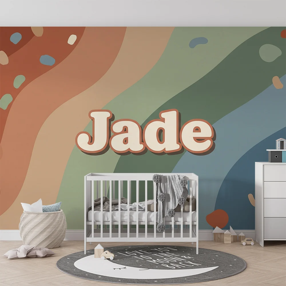 Papel de parede crianç | Padrões coloridos e abstratos para um ambiente lúdico